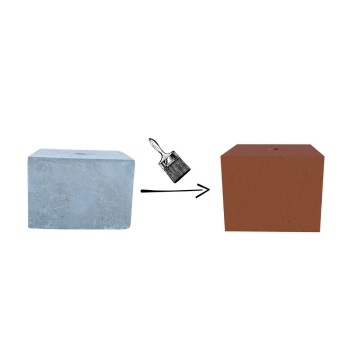 PODSTAWA POD LAMPĘ OGRODOWĄ KOSTKA 25x25 BRĄZOWY KOLOR